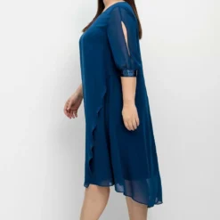Sheego ABEND - Cocktailkleid/festliches Kleid - Blau -Günstiges Fem Glanz Geschäft 788313d2b2474d538452223c49f2d469
