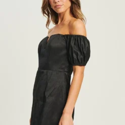 KATY - Cocktailkleid/festliches Kleid - Black Jacquard -Günstiges Fem Glanz Geschäft 7920b7bd50454044b44650122c9753c2