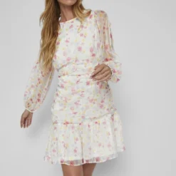 Vila VISOPHIA O NECK SHORT DRESS - Cocktailkleid/festliches Kleid - Birch -Günstiges Fem Glanz Geschäft 79da92f799d84de1814a497cf043bb5e