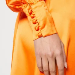 NEVER FULLY DRESSED WRAP SAKURA - Cocktailkleid/festliches Kleid - Orange -Günstiges Fem Glanz Geschäft 7abf271c06e44f0e8f2f0a71cfab687d