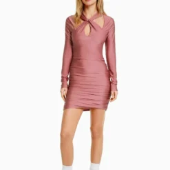 BERSHKA WITH CROSSOVER STRAPS - 00594810 - Cocktailkleid/festliches Kleid - Pink