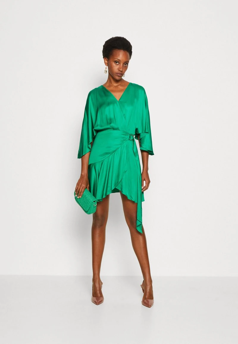 AMERA WRAP DRESS SOLID - Cocktailkleid/festliches Kleid - Cacti Green 2 AMERA WRAP DRESS SOLID - Cocktailkleid/festliches Kleid - Cacti Green – Bild 2