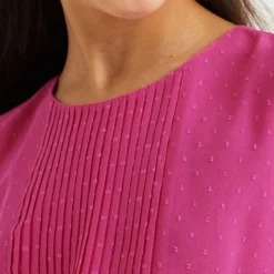 WE FASHION MET STRUCTUUR - Cocktailkleid/festliches Kleid - Rosa -Günstiges Fem Glanz Geschäft 7b51c119b6ee49b49d66b359d0803e55