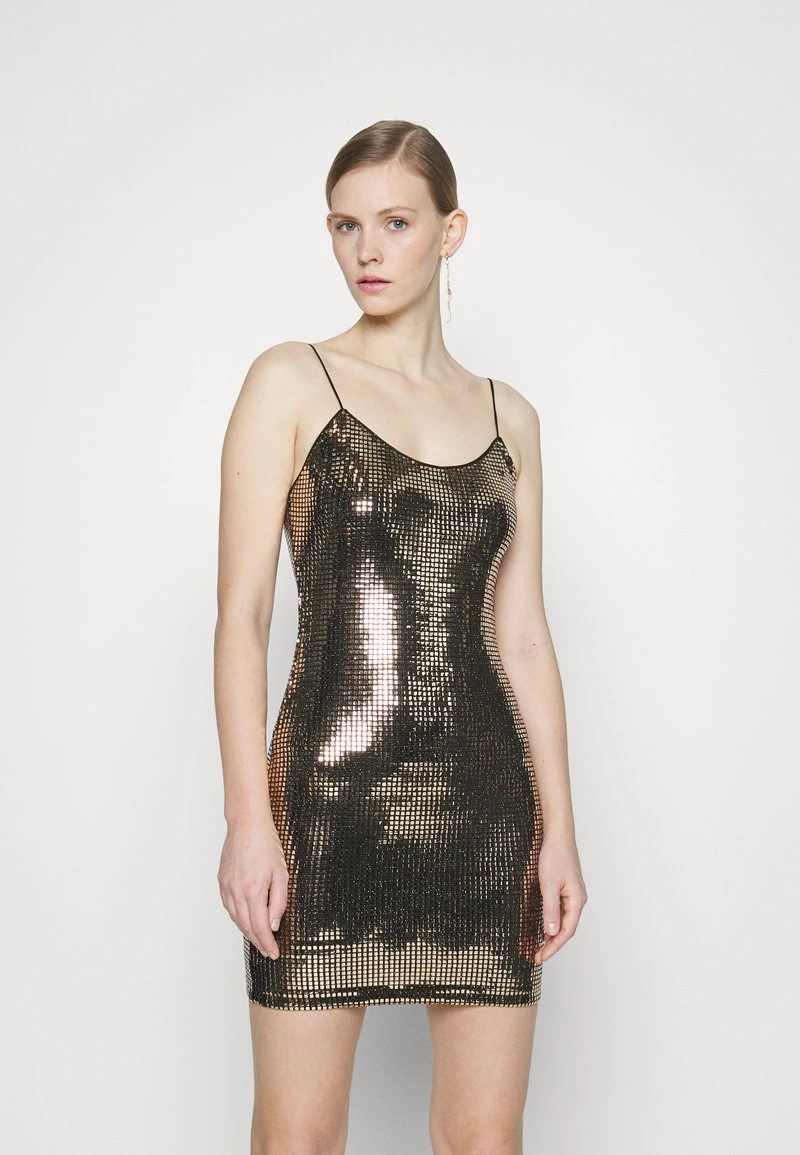 Alice + Olivia NELLE MINI - Cocktailkleid/festliches Kleid - Gold 1 Alice + Olivia NELLE MINI - Cocktailkleid/festliches Kleid - Gold