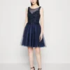 SWING DRESS - Cocktailkleid/festliches Kleid - Navy