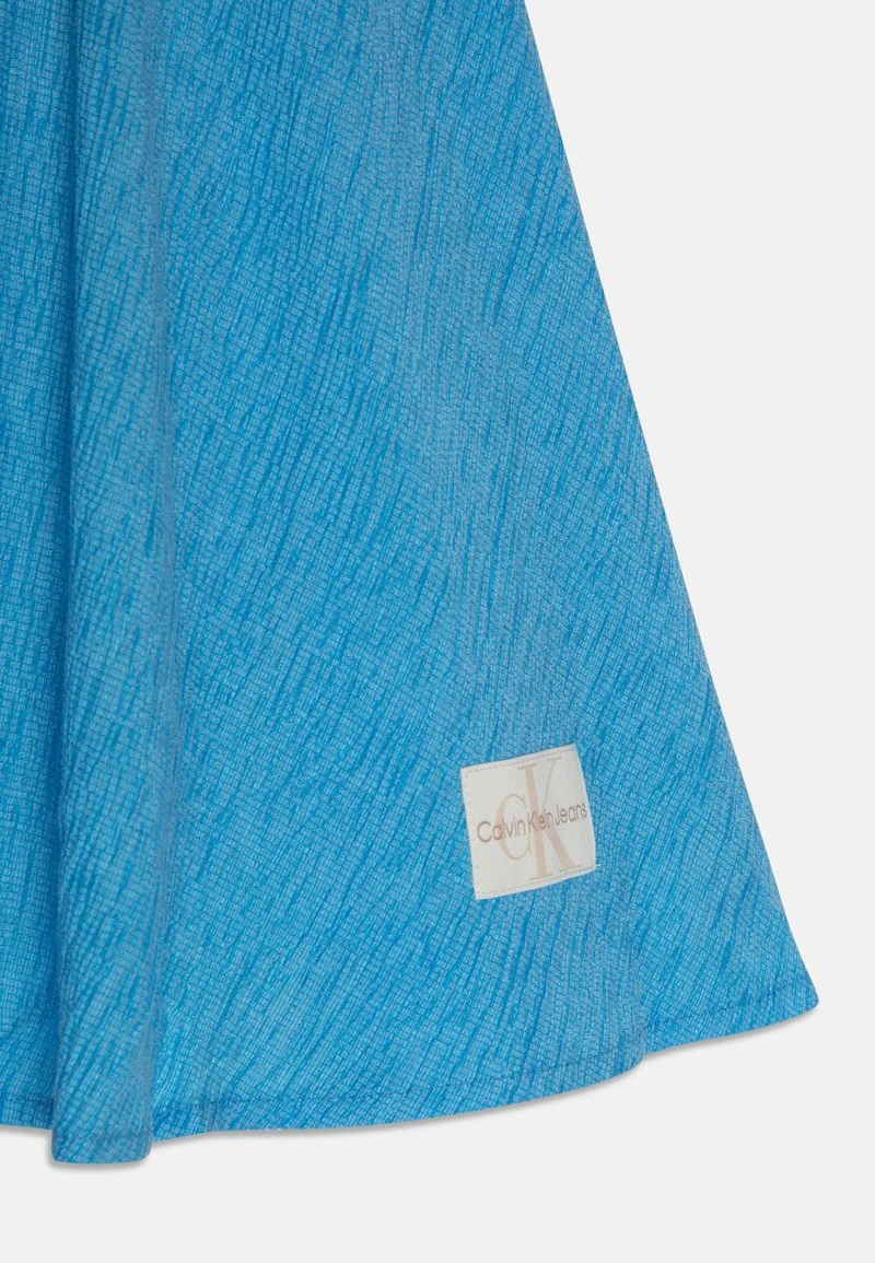 Calvin Klein Jeans CRINKLE FIT FLARE DRESS - Cocktailkleid/festliches Kleid - Blue Crush 3 Calvin Klein Jeans CRINKLE FIT FLARE DRESS - Cocktailkleid/festliches Kleid - Blue Crush – Bild 3