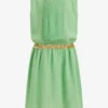 WE FASHION MET STRUCTUUR - Cocktailkleid/festliches Kleid - Green