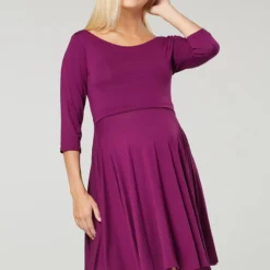 UMSTANDS-COCKTAILKLEID MIT STILLFUNKTION - Cocktailkleid/festliches Kleid - Pflaume -Günstiges Fem Glanz Geschäft 7ecb0e52be4f4f66965dbafb3bce8ca7