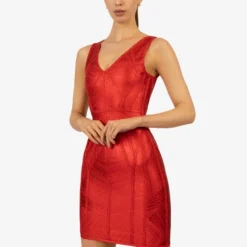 Cocktailkleid/festliches Kleid - Rot -Günstiges Fem Glanz Geschäft 7fd6e185d4a14211a2fb1e2529a3b500 1