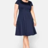 Sheego Cocktailkleid/festliches Kleid - Marine