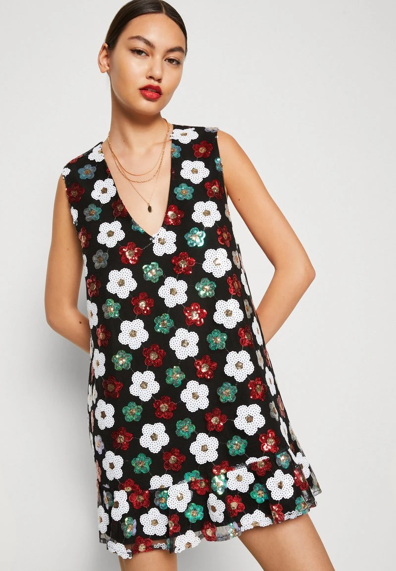 SISTER JANE HILLSIDE MINI DRESS - Cocktailkleid/festliches Kleid - Black/light Red/green 4 SISTER JANE HILLSIDE MINI DRESS - Cocktailkleid/festliches Kleid - Black/light Red/green – Bild 4