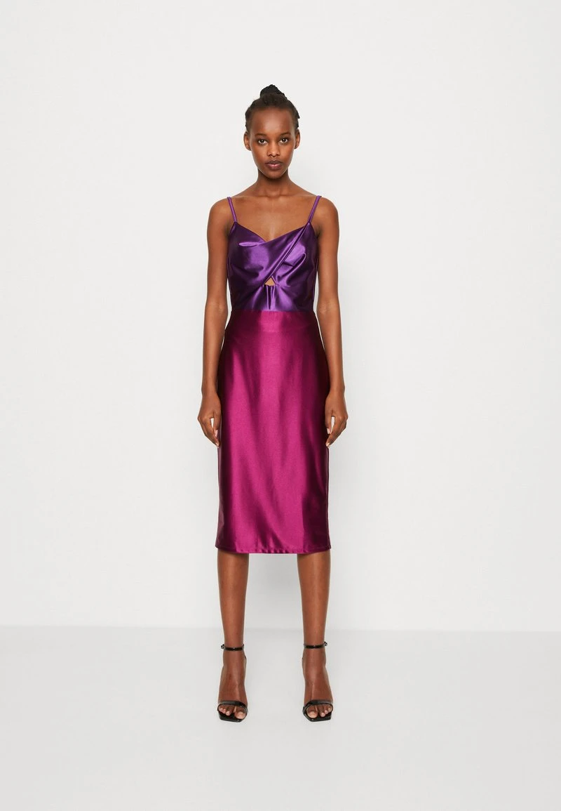 Wal G VALENTINES RUBY CUT OUT MIDI - Cocktailkleid/festliches Kleid - Purple/plum 1 Wal G VALENTINES RUBY CUT OUT MIDI - Cocktailkleid/festliches Kleid - Purple/plum