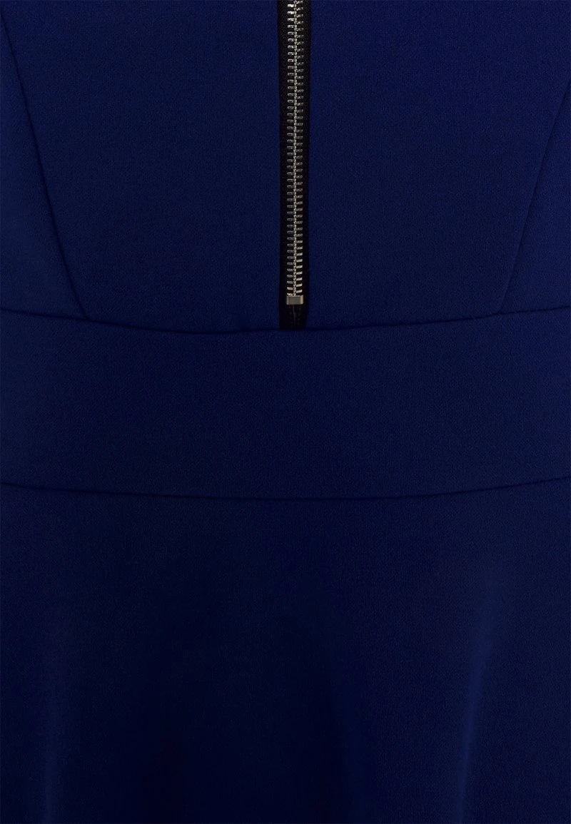 Wal G DANYA RUFFLE SLEEVE ZIP SKATER DRESS - Cocktailkleid/festliches Kleid - Electric Blue 3 Wal G DANYA RUFFLE SLEEVE ZIP SKATER DRESS - Cocktailkleid/festliches Kleid - Electric Blue – Bild 3