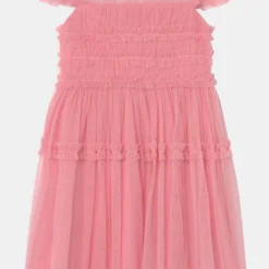 RUFFLE TULLE MINI DRESS - Cocktailkleid/festliches Kleid - Candy Pink -Günstiges Fem Glanz Geschäft 89095d2c0aa14b898e2d2e21f13f92bd 1