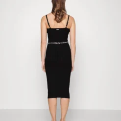 MICHAEL Michael Kors ECO BUSTIER MIDI DRESS - Cocktailkleid/festliches Kleid - Black -Günstiges Fem Glanz Geschäft 89cf03d7534e46d4a40285292882768a