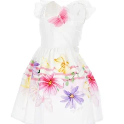 Monnalisa ABITO C/SCOLLO A FIOCCO D POPELINE FLOREALE A SPECC - Cocktailkleid/festliches Kleid - Bianco 8 Monnalisa ABITO C/SCOLLO A FIOCCO D POPELINE FLOREALE A SPECC - Cocktailkleid/festliches Kleid - Bianco -Günstiges Fem Glanz Geschäft 8a04a3c37d0b4450832b96c6ebd681ed