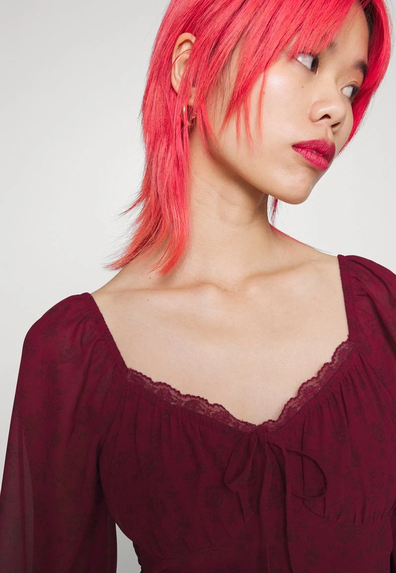 Hollister Co. PRETTY CORSET DRESS - Cocktailkleid/festliches Kleid - Burgundy 4 Hollister Co. PRETTY CORSET DRESS - Cocktailkleid/festliches Kleid - Burgundy – Bild 4