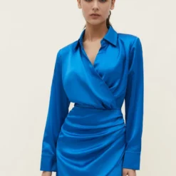 Stradivarius MIT DRAPIERTEM - Cocktailkleid/festliches Kleid - Blue 9 Stradivarius MIT DRAPIERTEM - Cocktailkleid/festliches Kleid - Blue -Günstiges Fem Glanz Geschäft 8b48af687a974a40ad1dfa2611b8750b