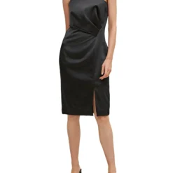 Comma MIT RAFFUNG - Cocktailkleid/festliches Kleid - Schwarz -Günstiges Fem Glanz Geschäft 8ba8ef3ec5304054b7a283b7d517db16