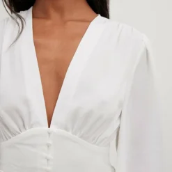 NA-KD Cocktailkleid/festliches Kleid - White 9 NA-KD Cocktailkleid/festliches Kleid - White -Günstiges Fem Glanz Geschäft 8c378135db4c48d68c3e8959977b81e1