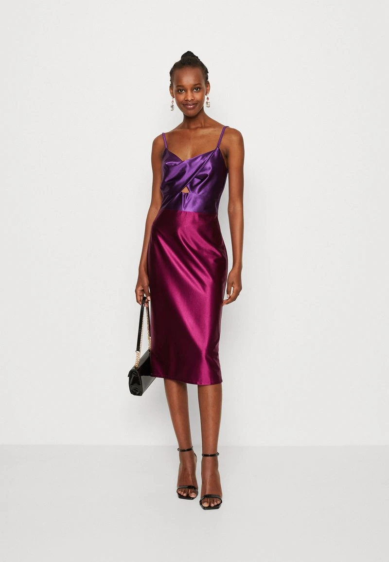 Wal G VALENTINES RUBY CUT OUT MIDI - Cocktailkleid/festliches Kleid - Purple/plum 2 Wal G VALENTINES RUBY CUT OUT MIDI - Cocktailkleid/festliches Kleid - Purple/plum – Bild 2