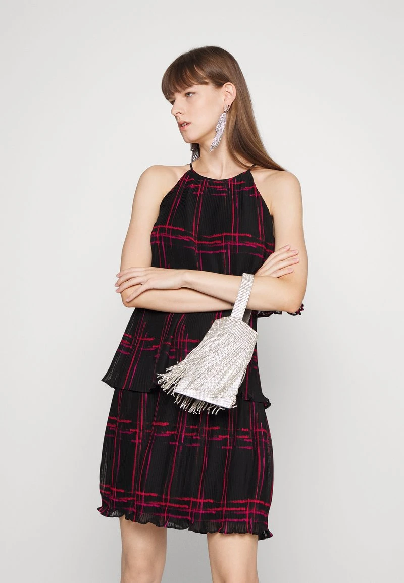 DKNY PLEATED TIERED RUFFLED DRESS - Cocktailkleid/festliches Kleid - Elegant Red 4 DKNY PLEATED TIERED RUFFLED DRESS - Cocktailkleid/festliches Kleid - Elegant Red – Bild 4