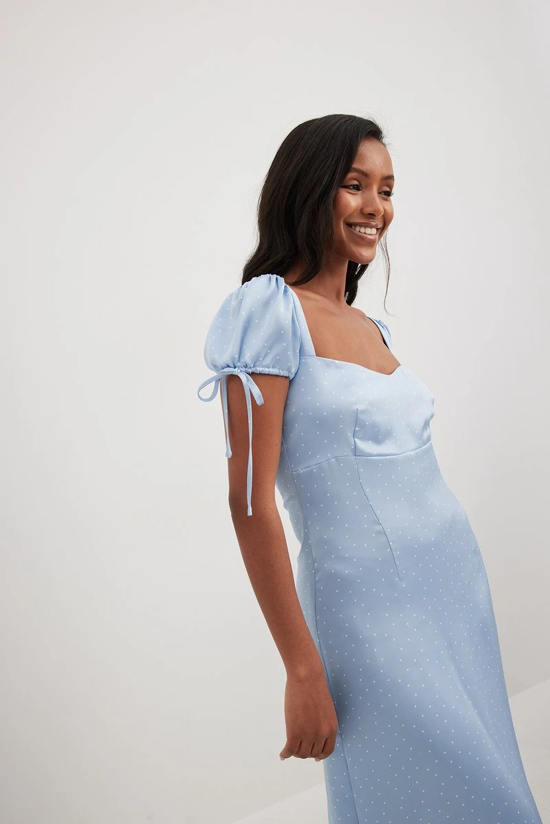 NA-KD CUT OUT DETAIL DRESS - Cocktailkleid/festliches Kleid - Blue 4 NA-KD CUT OUT DETAIL DRESS - Cocktailkleid/festliches Kleid - Blue – Bild 4