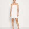 Vila VIBIA STRAP SHORT DRESS - Cocktailkleid/festliches Kleid - Cloud Dancer