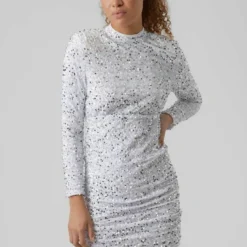 Vero Moda Cocktailkleid/festliches Kleid - Bright White