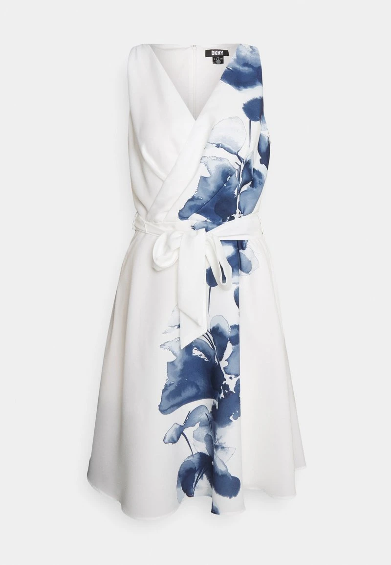 DKNY FLORAL BORDER BELTED DRESS - Cocktailkleid/festliches Kleid - Ivory 5 DKNY FLORAL BORDER BELTED DRESS - Cocktailkleid/festliches Kleid - Ivory – Bild 5