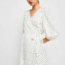 Vila VITONE WRAP MIDI DRESS - Cocktailkleid/festliches Kleid - Snow White/black 9 Vila VITONE WRAP MIDI DRESS - Cocktailkleid/festliches Kleid - Snow White/black -Günstiges Fem Glanz Geschäft 941ed693da214e05a7a0a889dd921ebb