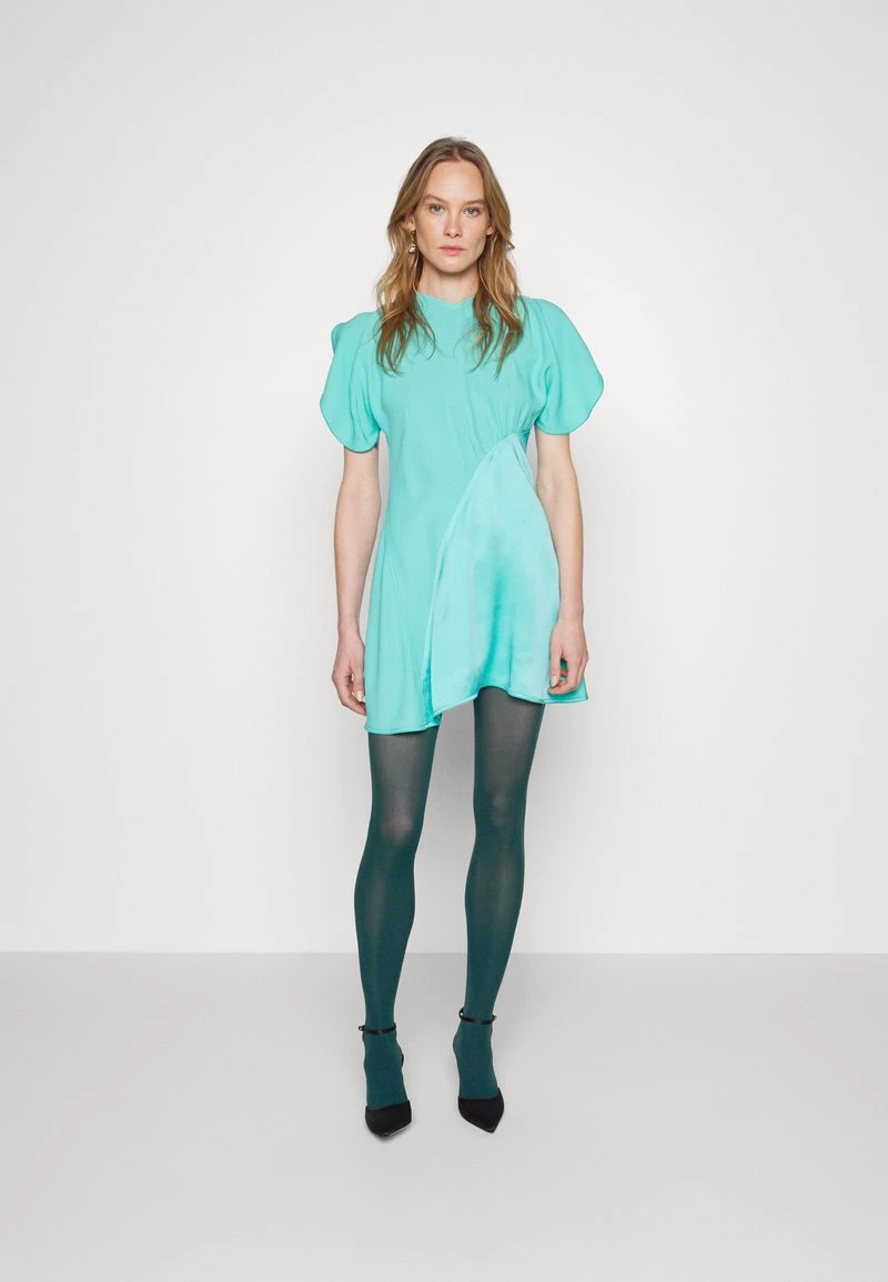 Victoria Beckham CAP SLEEVE MINI DRESS - Cocktailkleid/festliches Kleid - Turquoise 6 Victoria Beckham CAP SLEEVE MINI DRESS - Cocktailkleid/festliches Kleid - Turquoise – Bild 6