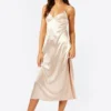 URBAN THREADS SLIP MIDI - Cocktailkleid/festliches Kleid - Champagne