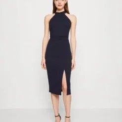 TAMIA CUT OUT MIDI - Cocktailkleid/festliches Kleid - Navy Blue -Günstiges Fem Glanz Geschäft 970abd140a614fe0895cedb842d71875
