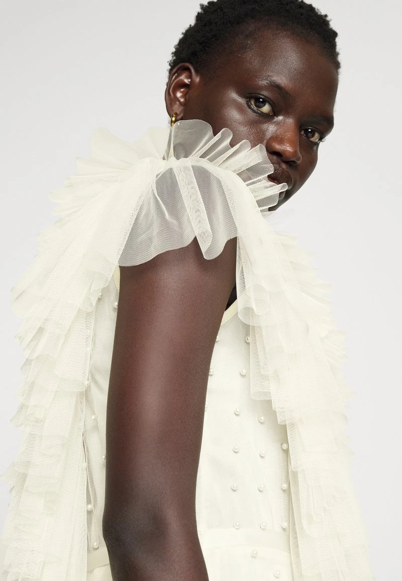 BEADED DRESS - Cocktailkleid/festliches Kleid - Cream White 4 BEADED DRESS - Cocktailkleid/festliches Kleid - Cream White – Bild 4