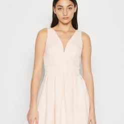 Wal G WEDDING LILA V NECK SKATER - Cocktailkleid/festliches Kleid - Peach