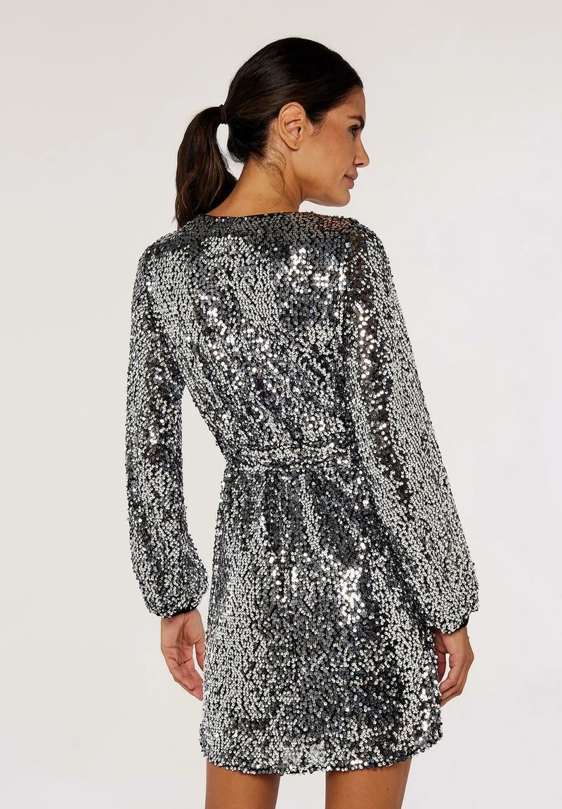 Apricot SEQUIN WAIST - Cocktailkleid/festliches Kleid - Light Grey 2 Apricot SEQUIN WAIST - Cocktailkleid/festliches Kleid - Light Grey – Bild 2