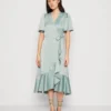 YASTHEA MIDI WRAP DRESS - Cocktailkleid/festliches Kleid - Green Milieu