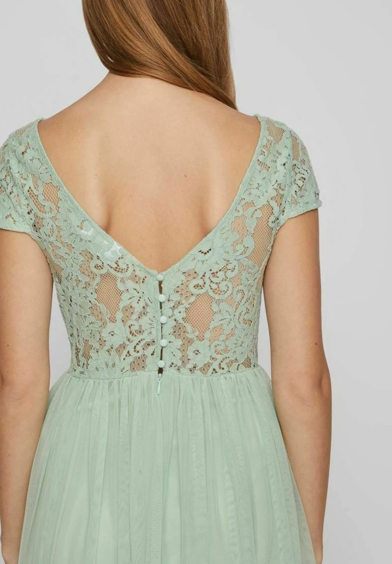 Vila VIULRICANA S/S V-NECK SHORT - Cocktailkleid/festliches Kleid - Cameo Green 5 Vila VIULRICANA S/S V-NECK SHORT - Cocktailkleid/festliches Kleid - Cameo Green – Bild 5