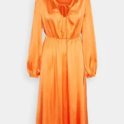 Vila VIPETIA V NECK MIDI DRESS - Cocktailkleid/festliches Kleid - Tigerlily -Günstiges Fem Glanz Geschäft 9c2d10a19b524c6d88f12befa2c42b97