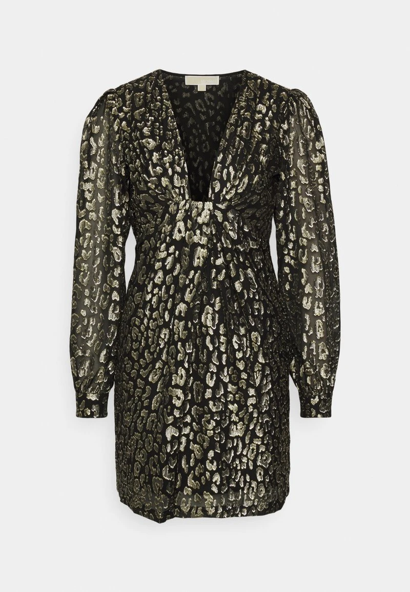 MICHAEL Michael Kors CHEETAH MINI - Cocktailkleid/festliches Kleid - Black/gold-coloured 5 MICHAEL Michael Kors CHEETAH MINI - Cocktailkleid/festliches Kleid - Black/gold-coloured – Bild 5