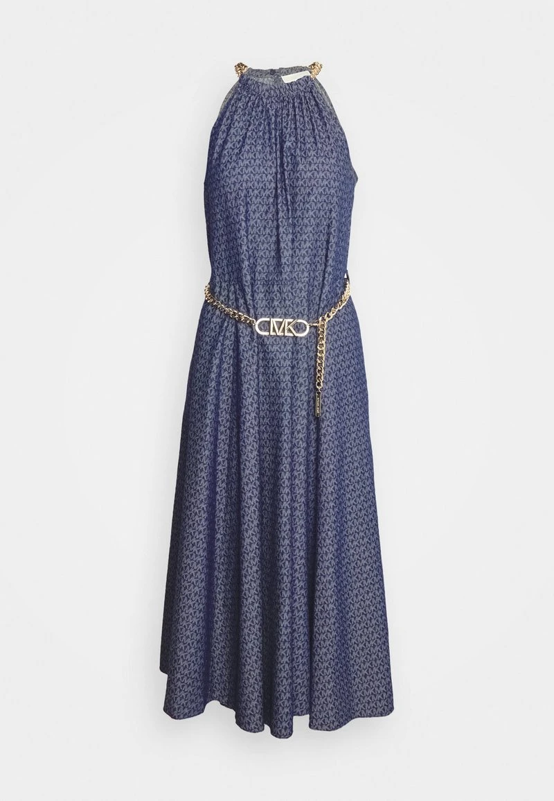 MICHAEL Michael Kors CHAIN BELT HALTER - Cocktailkleid/festliches Kleid - Indigo Rinse 6 MICHAEL Michael Kors CHAIN BELT HALTER - Cocktailkleid/festliches Kleid - Indigo Rinse – Bild 6