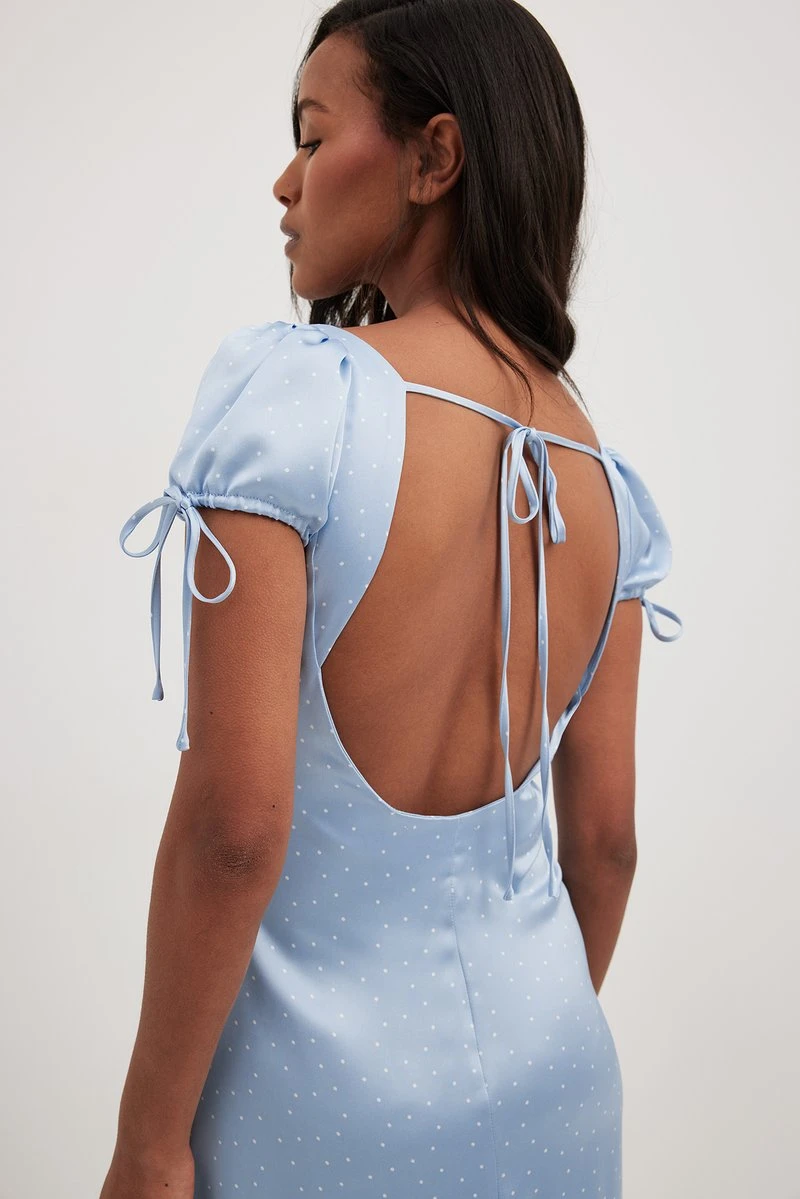 NA-KD CUT OUT DETAIL DRESS - Cocktailkleid/festliches Kleid - Blue 2 NA-KD CUT OUT DETAIL DRESS - Cocktailkleid/festliches Kleid - Blue – Bild 2