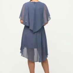 Ulla Popken DÉCOLLETÉ EN V MANCHES COURTES - Cocktailkleid/festliches Kleid - Bleu Jean -Günstiges Fem Glanz Geschäft a051314d02254257a566a2e5cff62631