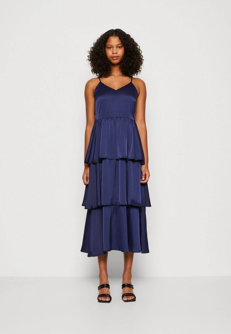 YASCAM STRAP MIDI DRESS - Cocktailkleid/festliches Kleid - Evening Blue 1 YASCAM STRAP MIDI DRESS - Cocktailkleid/festliches Kleid - Evening Blue