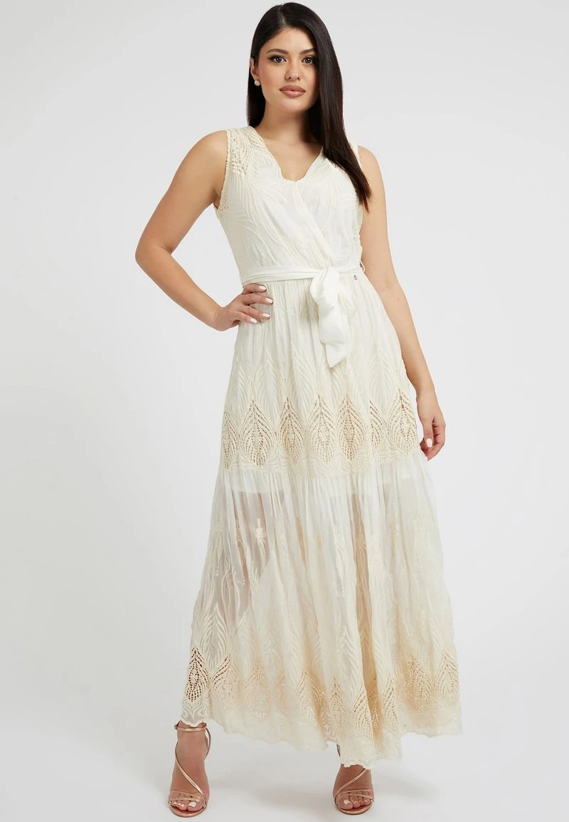 Guess LANGES BESTICKTES - Cocktailkleid/festliches Kleid - Weiß 5 Guess LANGES BESTICKTES - Cocktailkleid/festliches Kleid - Weiß – Bild 5