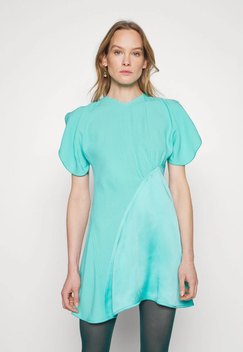 Victoria Beckham CAP SLEEVE MINI DRESS - Cocktailkleid/festliches Kleid - Turquoise 4 Victoria Beckham CAP SLEEVE MINI DRESS - Cocktailkleid/festliches Kleid - Turquoise – Bild 4