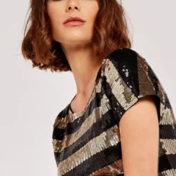 Apricot SEQUIN STRIPE MINI - Cocktailkleid/festliches Kleid - Yellow 9 Apricot SEQUIN STRIPE MINI - Cocktailkleid/festliches Kleid - Yellow -Günstiges Fem Glanz Geschäft a51336654c124aa8b11a0799a7a193f5