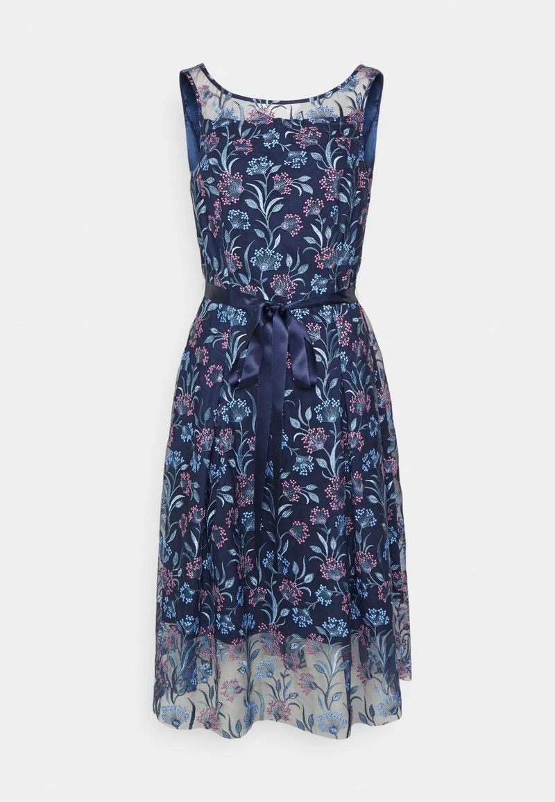 SWING DRESS EMBROIDERED - Cocktailkleid/festliches Kleid - Navy/mauve 6 SWING DRESS EMBROIDERED - Cocktailkleid/festliches Kleid - Navy/mauve – Bild 6