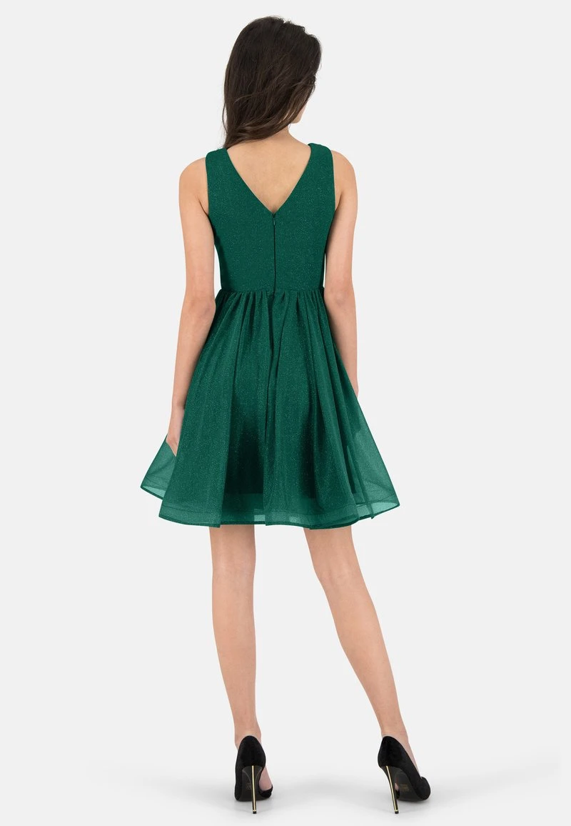 Cocktailkleid/festliches Kleid - Dunkelgrün 2 Cocktailkleid/festliches Kleid - Dunkelgrün – Bild 2